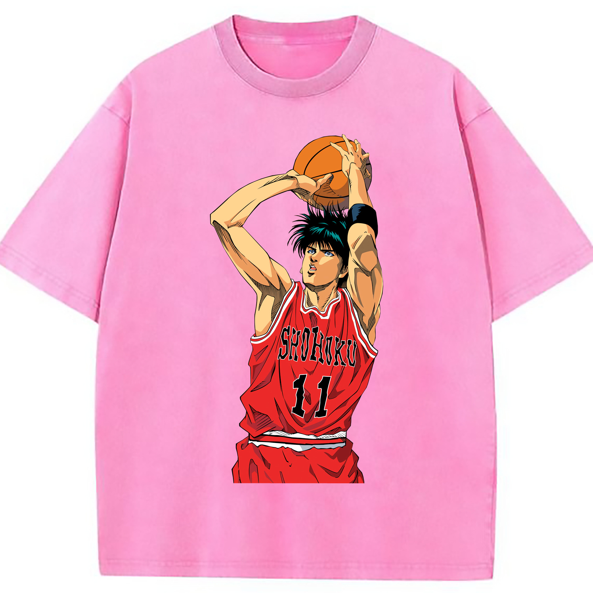 （画像用） SLAM DUNK／スラムダンク 綿100% ヴィンテージ風 半袖Tシャツ（フロントプリント）